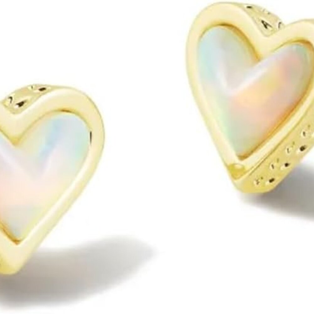 Ari Heart Stud Earrings For Women, Fashion Jewelry